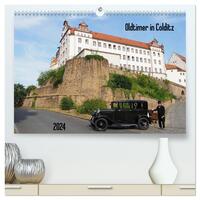 Oldtimer in Colditz (hochwertiger Premium Wandkalender 2024 DIN A2 quer), Kunstdruck in Hochglanz