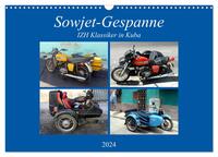 Sowjet-Gespanne - IZH Klassiker in Kuba (Wandkalender 2024 DIN A3 quer), CALVENDO Monatskalender