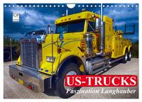 US-Trucks. Faszination Langhauber (Wandkalender 2024 DIN A4 quer), CALVENDO Monatskalender