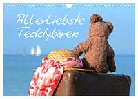 Allerliebste Teddybären (Wandkalender 2024 DIN A4 quer), CALVENDO Monatskalender