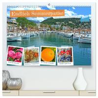 Endlich Sommerpause - Ein ganzer Juni in Mallorcas Port de Sóller (hochwertiger Premium Wandkalender 2024 DIN A2 quer), Kunstdruck in Hochglanz