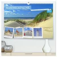 Sommerpause - An Dänemarks Nordseestrand (hochwertiger Premium Wandkalender 2024 DIN A2 quer), Kunstdruck in Hochglanz