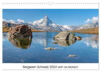 Bergseen Schweiz von Urs Mühlich (Wandkalender 2024 DIN A3 quer), CALVENDO Monatskalender