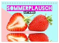 Sommerplausch - Artwork (Tischkalender 2024 DIN A5 quer), CALVENDO Monatskalender
