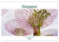 Singapur - faszinierende Stadt (Wandkalender 2024 DIN A2 quer), CALVENDO Monatskalender