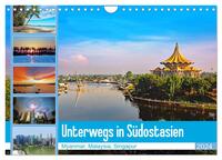 Unterwegs in Südostasien (Wandkalender 2024 DIN A4 quer), CALVENDO Monatskalender