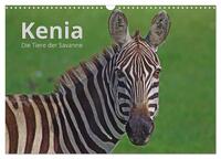 Kenia - Die Tiere der Savanne (Wandkalender 2024 DIN A3 quer), CALVENDO Monatskalender