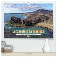 Lanzarote & La Graciosa - Inseln der spektakulären Landschaften (hochwertiger Premium Wandkalender 2024 DIN A2 quer), Kunstdruck in Hochglanz