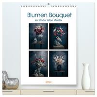 Blumen Bouquet (hochwertiger Premium Wandkalender 2024 DIN A2 hoch), Kunstdruck in Hochglanz
