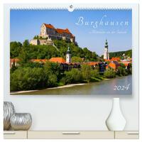 Burghausen - Mittelalter an der Salzach (hochwertiger Premium Wandkalender 2024 DIN A2 quer), Kunstdruck in Hochglanz