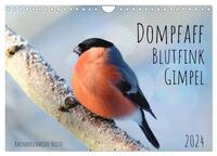 Dompfaff, Blutfink, Gimpel (Wandkalender 2024 DIN A4 quer), CALVENDO Monatskalender