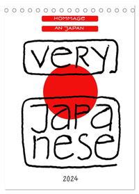 Very Japanese - Hommage an Japan (Tischkalender 2024 DIN A5 hoch), CALVENDO Monatskalender