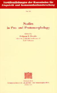 Studies in Pre- and Protomorphology