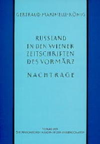 Russland in den Wiener Zeitschriften und Almanachen des Vormärz (1805-1848) - Cover