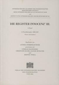 Die Register Innocenz' III., 9. Band