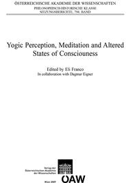 Yogic Perception, Meditation and Altered States of Consciousness