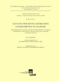 Katalog der mittelalterlichen Handschriften in Salzburg