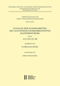 Katalog der Handschriften des Augustiner Chorherrenstiftes Klosterneuburg