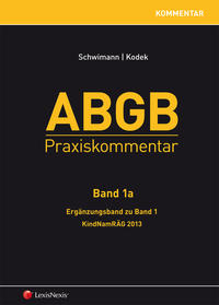 ABGB Praxiskommentar - Band 1a, Ergänzungsband zu Band 1