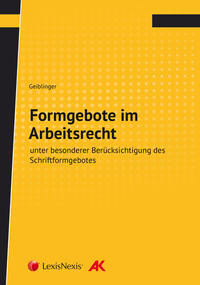 Formgebote im Arbeitsrecht