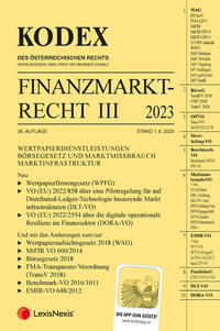 Kodex Finanzmarktrecht Band III 2023