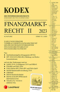 KODEX Finanzmarktrecht Band II 2023 - inkl. App