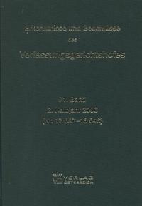 Erkenntnisse und Beschlüsse des Verfassungsgerichtshofes