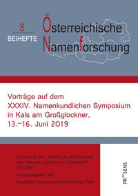 Vorträge auf dem XXXIV. Namenkundlichen Symposium in Kals am Großglockner, 13.-16. Juni 2019