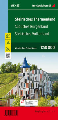 Steirisches Thermenland, Wander-, Rad- und Freizeitkarte 1:50.000, freytag & berndt, WK 423