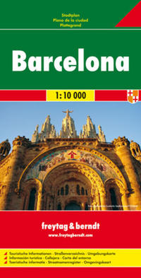 Barcelona, Stadtplan 1:10.000