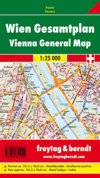 Wien Gesamtplan, 1:25.000, Magnetmarkiertafel