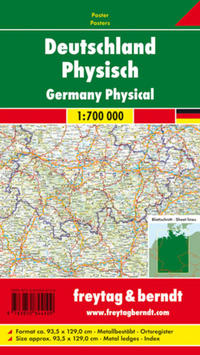 Deutschland physisch, 1:700.000, Markiertafel