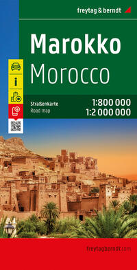 Marokko, Autokarte 1:800.000 - 1:2.000.000, freytag & berndt