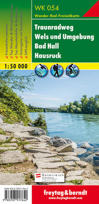 WK 054 Traunradweg - Wels und Umgebung - Bad Hall - Hausruck, Wanderkarte 1:50.000
