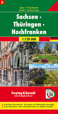 Sachsen - Thüringen - Hochfranken, Autokarte 1:150.000, Blatt 8