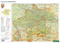 Schreibtischunterlage DUO, Schulhandkarte Oberösterreich 1:400.000