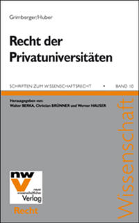 Das Recht der Privatuniversitäten