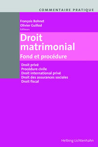 Commentaire pratique Droit matrimonial