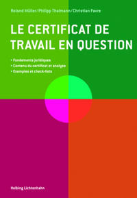 Le certificat de travail en question