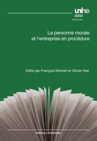 La personne morale et l’entreprise en procédure