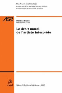 Le droit moral de l'artiste interprète