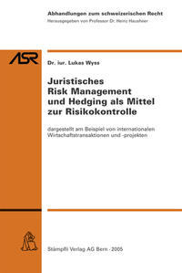 Juristisches Risk Management und Hedging als Mittel zur Risikokontrolle