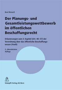 Der Planungs- und Gesamtleistungswettbewerb im öffentlichen Beschaffungsrecht