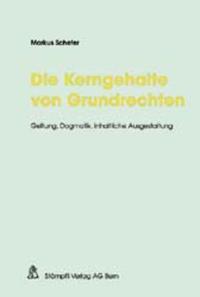 Die Kerngehalte von Grundrechten