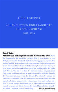 Abhandlungen und Fragmente aus dem Nachlass 1897-1925