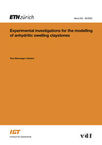 Experimental investigations for the modelling of anhydritic swelling claystones