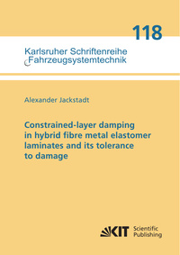 Constrained-layer damping in hybrid fibre metal elastomer laminates and its tolerance to damage