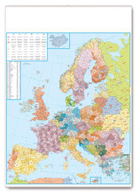 Postleitkarte Europa 1:3,5 Mio.