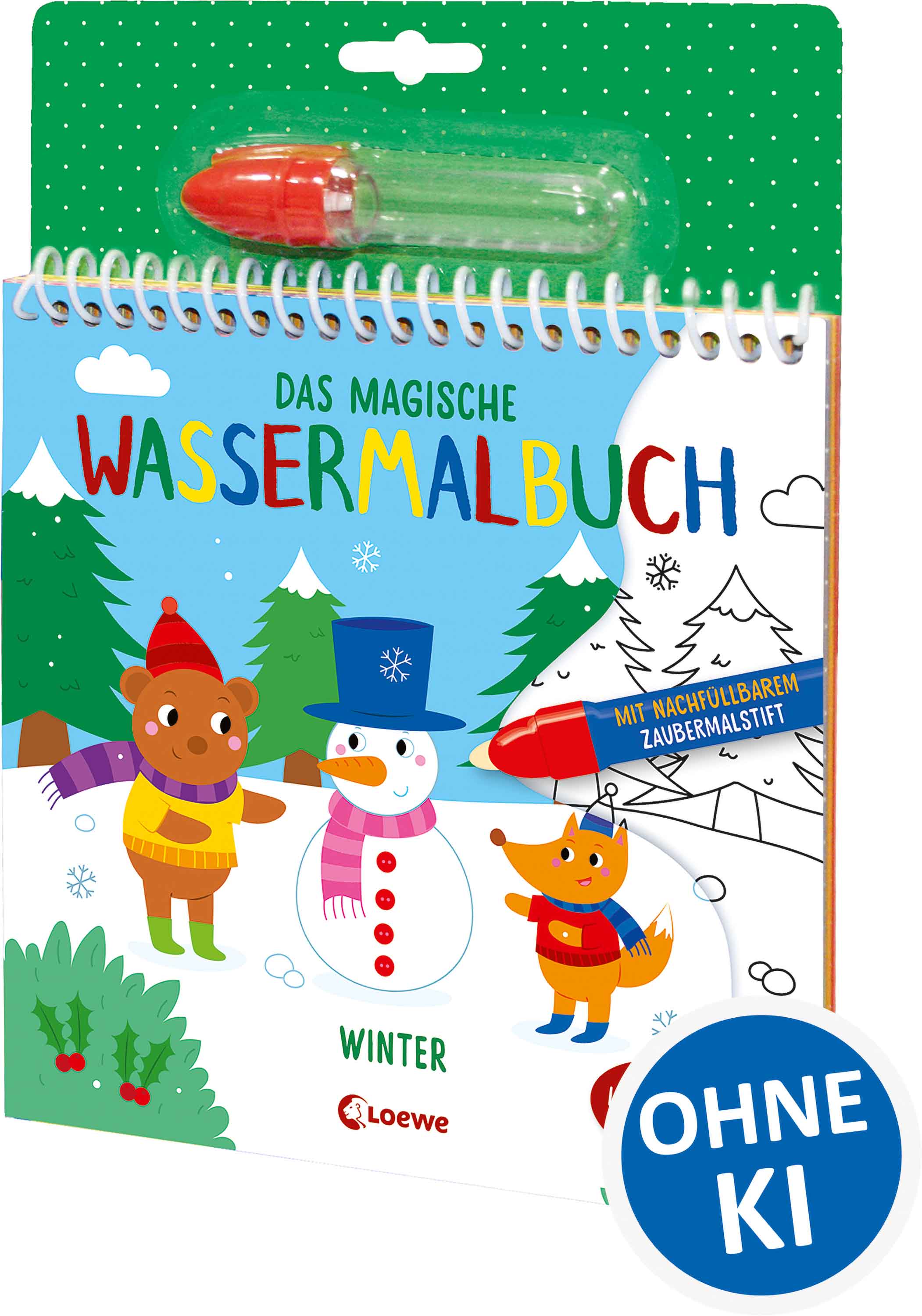 Cover-Abbildung für Das magische Wassermalbuch - Winter (99999---978-3-7432-2212-0)