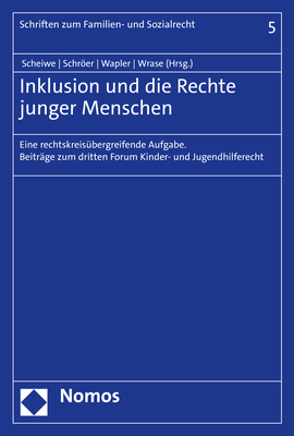Cover-Abbildung für Inklusion und die Rechte junger Menschen (Softcover/Paperback) (99999---978-3-7560-0358-7)